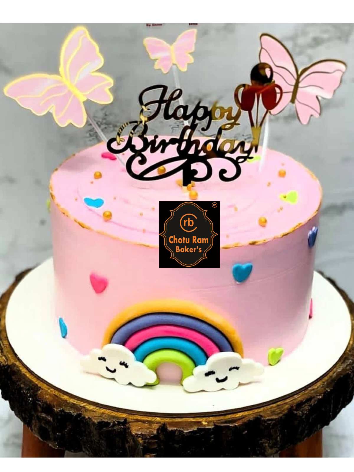 Butter Fly Rainbow Cake – Best Online Cake Delivery